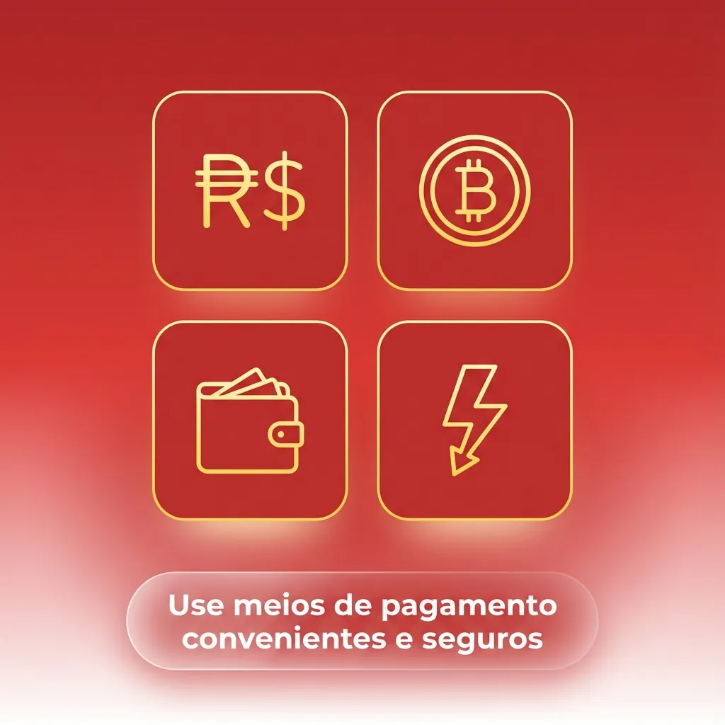 Tela de pagamento segura em reais mostrando ícones de PIX, TED, cartão e bancos digitais brasileiros