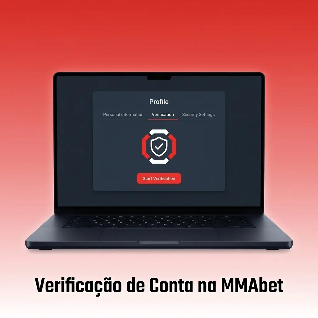 Painel de verificação de conta na MMAbet mostrando envio de documento com foto e comprovante de endereço