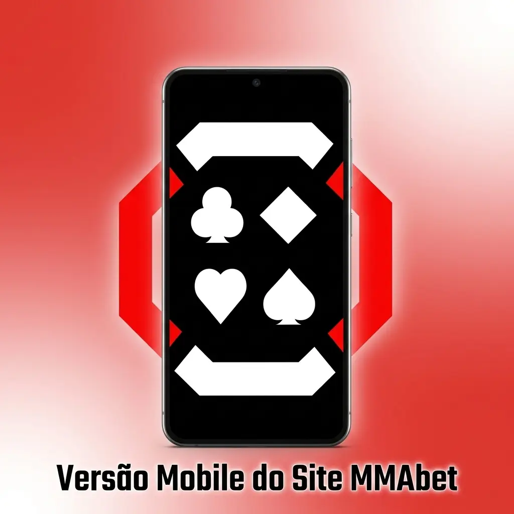 Versão mobile do site MMAbet exibindo apostas, cassino ao vivo e menu simplificado em navegador para Android e iOS.